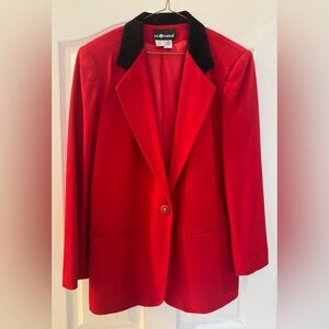 DONATED Women’s Vintage Sag Harbor Red Wool Blazer